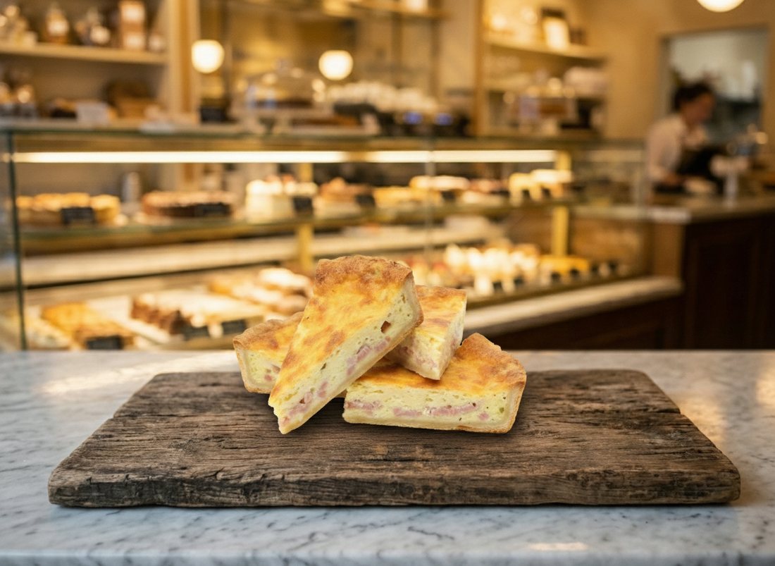 quiche, bacon y cebolla