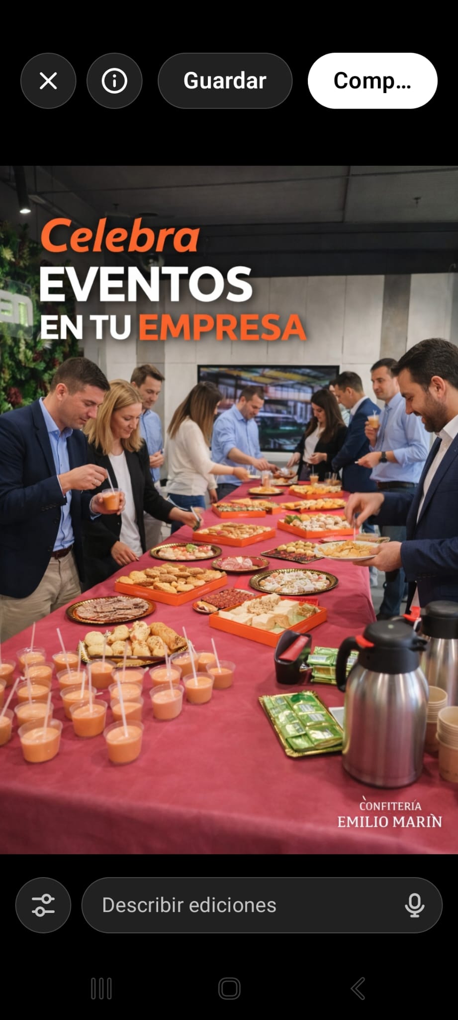 Catering en oficinas y empresas de Cartagena